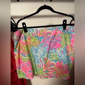 Lilly Pulitzer Luxletic tennis skirt built in shorts lovers coral size XL GUC